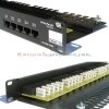FIBRAIN DATA Voice Patch Panel 25 ports RJ45 Kat.3 z półką i polem opisowym